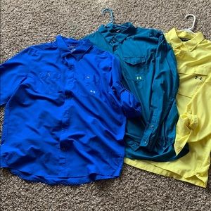 Men’s xl fishing shirts under armor